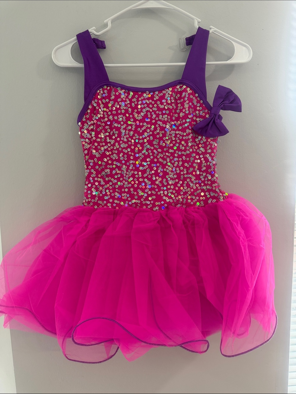 Weissman Pink and Purple Sequin Tutu Dance Costume